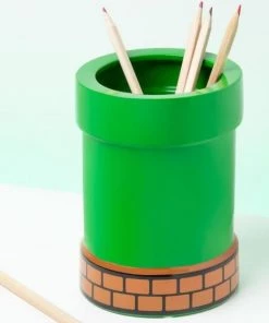 Paladone Super Mario Pipe Plant And Pen Pot Mario Series 7 Paladone Super Mario Pipe Plant And Pen Pot Mario Series