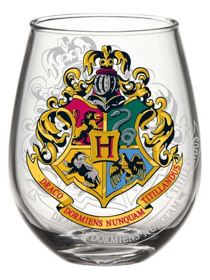 Silver Buffalo Harry Potter Hogwarts Crest Shadow 20oz Stemless Class Boxed 3 Silver Buffalo Harry Potter Hogwarts Crest Shadow 20oz Stemless Class Boxed