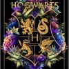 Silver Buffalo Harry Potter Hogwarts Crest Printed Wood Sign Wall Art Movies