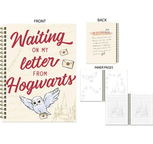 Silver Buffalo Harry Potter Waiting On My Letter From Hogwarts 6" X 8" Hard Cover Spiral Journal Movies 3 Silver Buffalo Harry Potter Waiting On My Letter From Hogwarts 6" X 8" Hard Cover Spiral Journal Movies