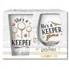 Silver Buffalo Harry Potter S/He's A Keeper 2pc Glass Set 2 Silver Buffalo Harry Potter S/He's A Keeper 2pc Glass Set