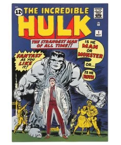 Open Road Brands Hulk #1 Cover Embossed Tin Sign Marvel