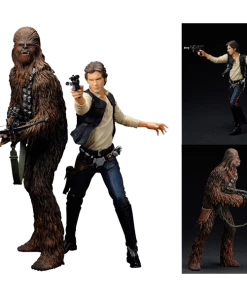 Kotobukiya Han Solo And Chewbacca ARTFX+ Statue Set Disney