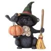 Enesco Mini Witch Cat W/Pumpkin - Heartwood Creek Collection Movies