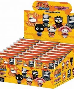 Monogram Hello Kitty Naruto 3D Foam Keyring Bag-24pcs