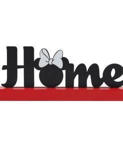 Open Road Brands Disney Home Minnie Mouse Metal Decor On Wood Base