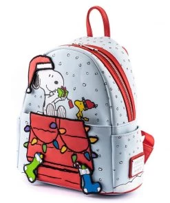 Loungefly Peanuts Gift Giving Snoopy & Woodstock Mini Backpack