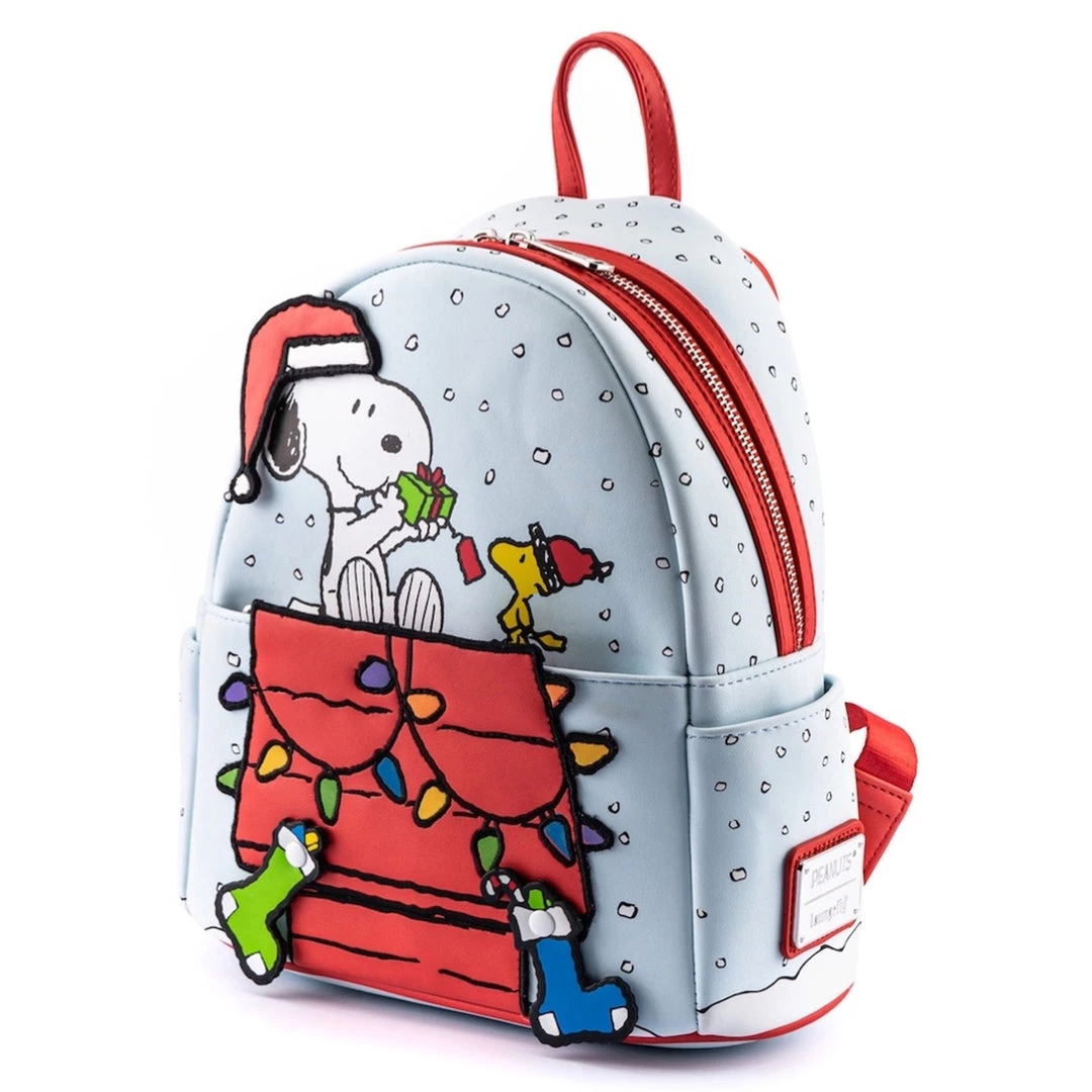Loungefly Peanuts Gift Giving Snoopy & Woodstock Mini Backpack 4 Loungefly Peanuts Gift Giving Snoopy & Woodstock Mini Backpack