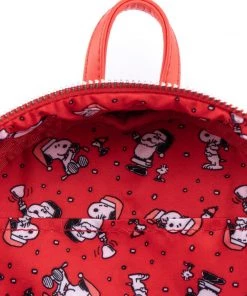 Loungefly Peanuts Gift Giving Snoopy & Woodstock Mini Backpack 9 Loungefly Peanuts Gift Giving Snoopy & Woodstock Mini Backpack
