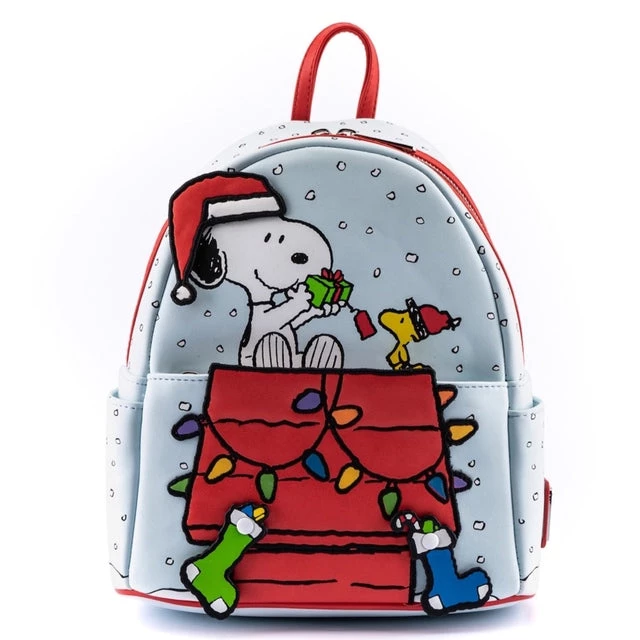 Loungefly Peanuts Gift Giving Snoopy & Woodstock Mini Backpack 3 Loungefly Peanuts Gift Giving Snoopy & Woodstock Mini Backpack