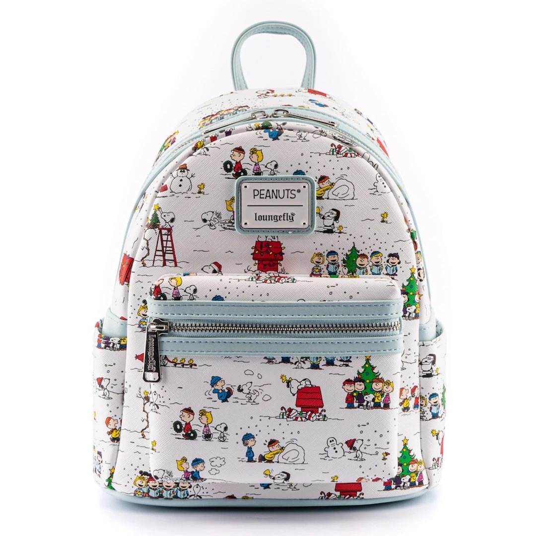 Loungefly Peanuts Happy Holidays Aop Mini Backpack 3 Loungefly Peanuts Happy Holidays Aop Mini Backpack