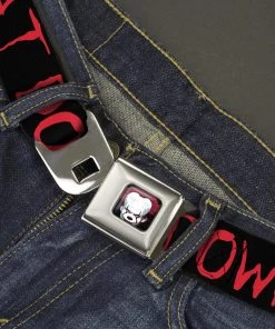 Buckle-Down It Chapter 2 - Pennywise Face Full Color Seatbelt Belt IT (Movie)