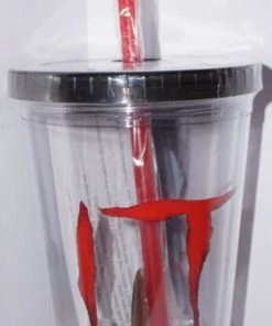 Silver Buffalo Movies STEPHEN KINGS IT 16oz. Travel Tumbler W/Reusable Ice Cubes 7 Silver Buffalo Movies STEPHEN KINGS IT 16oz. Travel Tumbler W/Reusable Ice Cubes