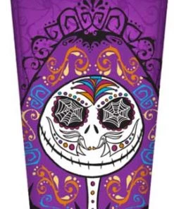 Silver Buffalo Nightmare Before Christmas - Jack Sugar Skull 24 Oz Plastic Travel Mug The Nightmare Before Christmas