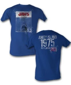 American Classics Jaws - Movie Classic Adult Fitted Jersey T-shirt Movies