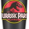 Silver Buffalo Movies Jurassic Park Logo 20oz Double Travel Tumbler W/ Slide Close Lid