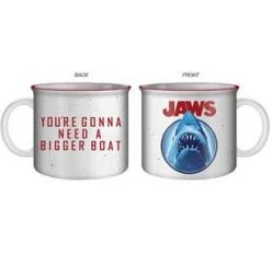 Silver Buffalo Jaws Bigger Boat 20oz Jumbo Ceramic Camper Mug