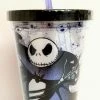 Silver Buffalo The Nightmare Before Christmas Travel Cup Reusable Freezer Ice Cubes Straw Lid