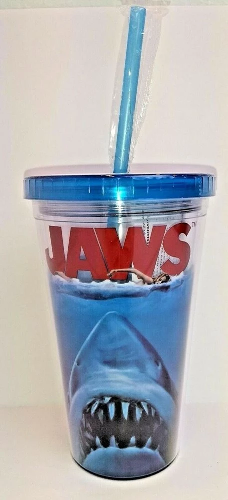 Silver Buffalo Movies Jaws The Movie 16 Oz Travel Tumbler Cup Reusable Freezer Ice Cubes 3 Silver Buffalo Movies Jaws The Movie 16 Oz Travel Tumbler Cup Reusable Freezer Ice Cubes