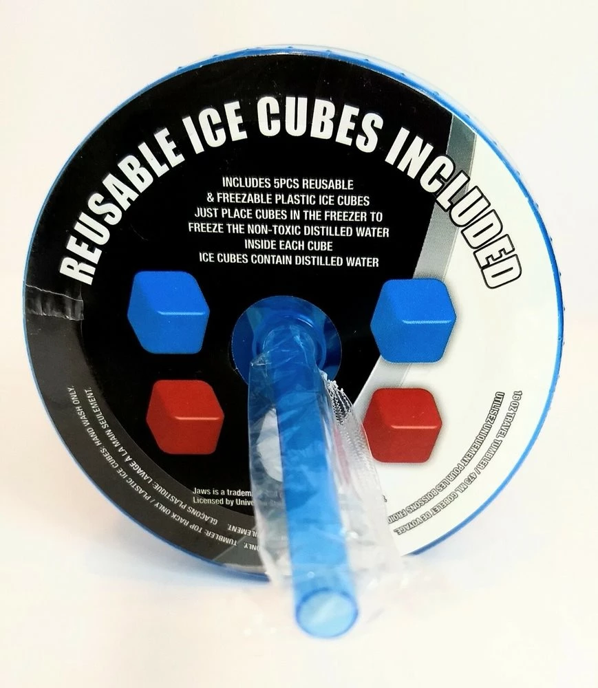 Silver Buffalo Movies Jaws The Movie 16 Oz Travel Tumbler Cup Reusable Freezer Ice Cubes 4 Silver Buffalo Movies Jaws The Movie 16 Oz Travel Tumbler Cup Reusable Freezer Ice Cubes