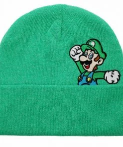 Bioworld Mario Series Super Mario Bros Luigi Nintendo Peek-a-Boo Beanie Green