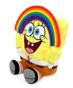 NECA Figures SpongeBob 16" HugMe Vibrating Plush- Rainbow