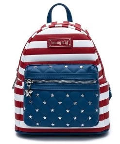 Loungefly Americana Quilted Mini Backpack