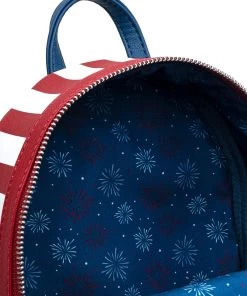 Loungefly Americana Quilted Mini Backpack