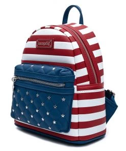 Loungefly Americana Quilted Mini Backpack