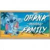Silver Buffalo Stitch And Scrump Ohana Means Family Gel Coat 10" X 18" Framed MDF Wall Art