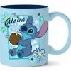 Silver Buffalo Stitch Aloha Coconut Frame 14oz. Ceramic Mug Disney