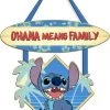 Silver Buffalo Lilo And Stitch Ohana Means Family Hanging Sign
