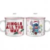 Silver Buffalo Disney Lilo And Stitch Jingle On 20oz Ceramic Camper Mug