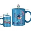 Silver Buffalo Lilo & Stitch - Wink Ohana 18oz Ceramic Mug W/Sculpted Lid