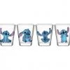 Silver Buffalo Lilo & Stitch Poses 4PC. 1.5oz Shot Glass Set