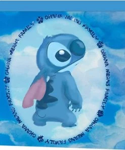 Silver Buffalo Lilo And Stitch- Stitch Watercolor Ohana Means Family Wood Box Sign Disney