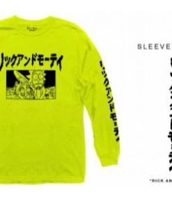 Ripple Junction Rick And Morty Japanese Logo Long Sleeve