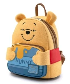 Loungefly Disney Winnie The Pooh Flocked 'Hunny Tummy' Mini Backpack