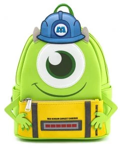 Loungefly Pixar Monsters INC. Mike Wazowski Scare Can Cosply Mini Backpack
