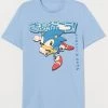 REX Sonic The Hedgehog Light Blue Men's T-shirt