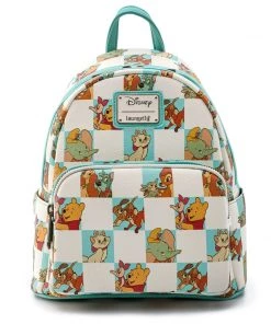 Loungefly Disney Checkered Characters Mint Mini Backpack