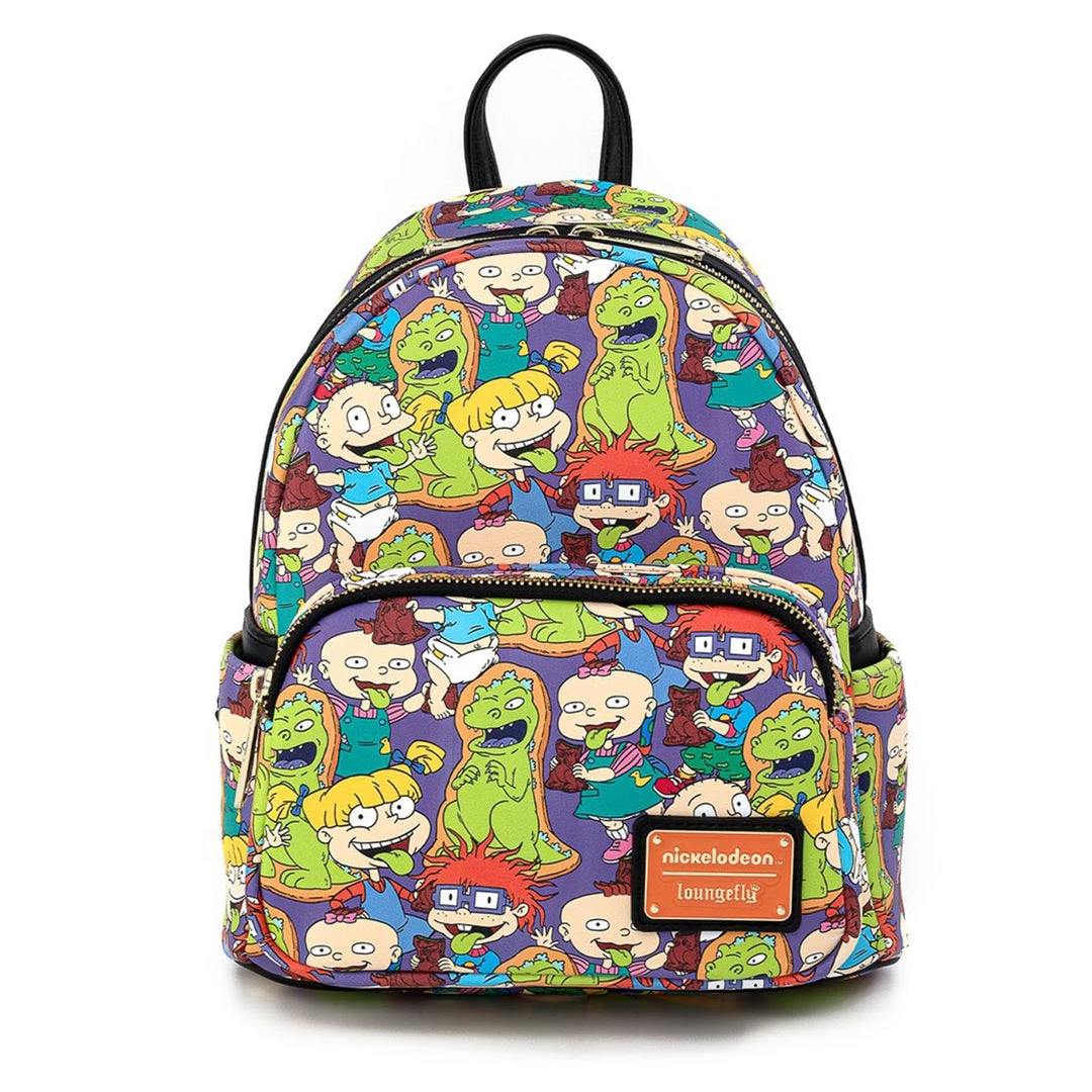 Loungefly Rugrats Reptar Bar All Over Print Mini Backpack 3 Loungefly Rugrats Reptar Bar All Over Print Mini Backpack