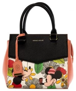 Loungefly Disney Minnie Mouse Flower Print Faux-Leather Crossbody Bag