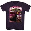 American Classics Macho Man- Macho Collage Blackberry Heather Adult T-shirt T-shirts
