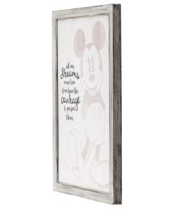 Open Road Brands Disney Mickey Mouse Dreams Come True Framed Wall Decor
