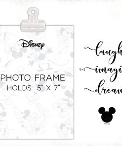 Open Road Brands Mickey Mouse Laugh Imagine Dream Photo Frame With Clip
