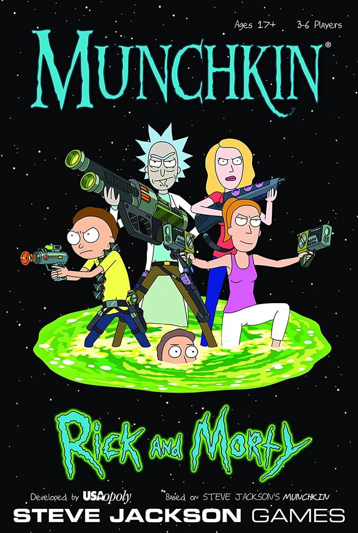 USAopoly MUNCHKIN: Rick And Morty Card Game TV Series 3 USAopoly MUNCHKIN: Rick And Morty Card Game TV Series