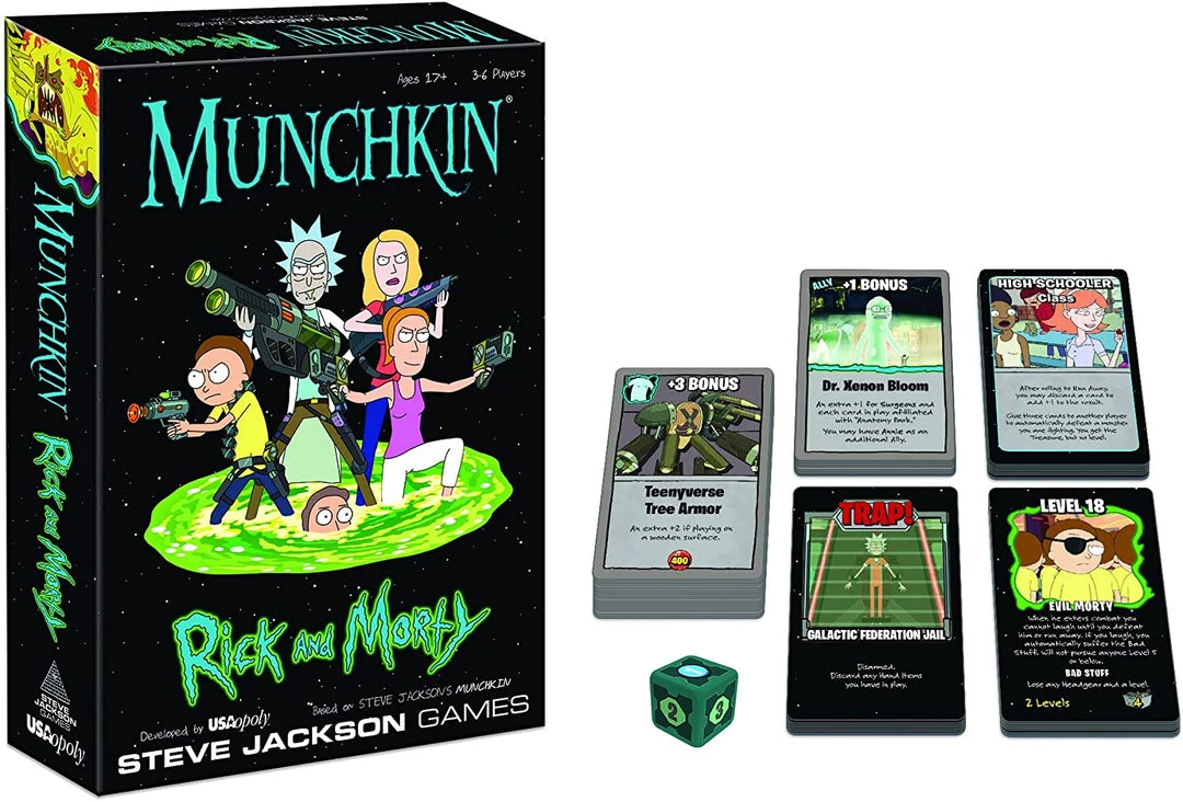 USAopoly MUNCHKIN: Rick And Morty Card Game TV Series 6 USAopoly MUNCHKIN: Rick And Morty Card Game TV Series
