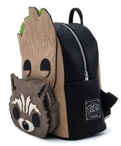 Marvel Groot And Rocket Mini Backpack By Loungefly