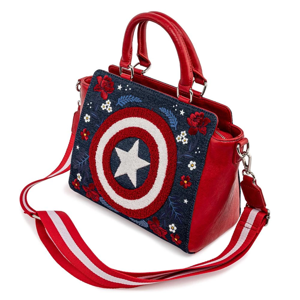 Loungefly Marvel Captain America 80TH Anniversary CrossBody 4 Loungefly Marvel Captain America 80TH Anniversary CrossBody